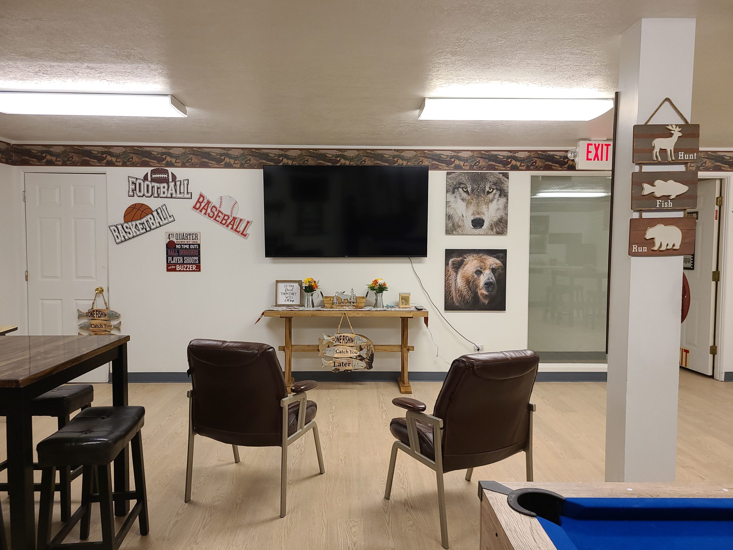 TV in our game room